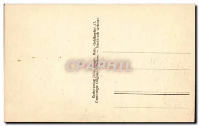 Sawony bei Toten Mann — ruinas después de la guerra — editor Julius Berger, n° 414 — Reverso