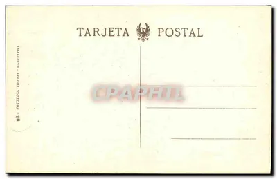 Valencja - Wieża i Plac Świętej Katarzyny — nr 48 — Phototypia Thomas, Barcelonie — Rewers
