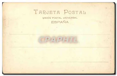 Tarragona — La Catedral — éditeur Hausser y Menel, Madrid, n°1 — Achterkant