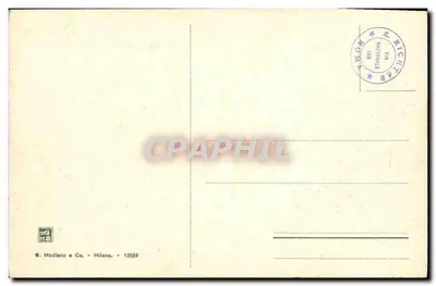 Rzym — Foro, Palazzo dei Cesari i Palatino — wydawca Modiano & Co. - Mediolan, n° 12599 — Rewers