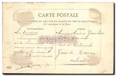Criança em traje local — Calvado — Editor E.D. (verso) — Verso