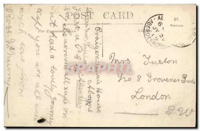 Union Street from East End, Aberdeen — Valentine's Series — éditeur inconnu, n° 11767 — Verso