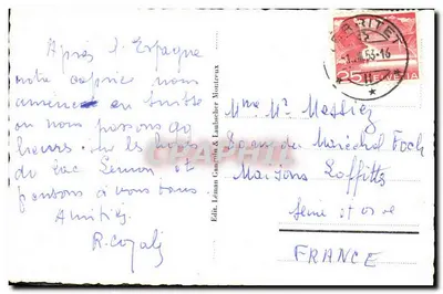 Territet — Hotel Anglijski — Wyd. Léman Gaugain & Laubscher Montreux n°292 — Rewers