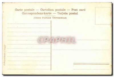 NAPOLI - Piedigrotta — uitzicht op de plein met kerk en menigte — Uitgave C. Napoli, n° 120 — Achterkant