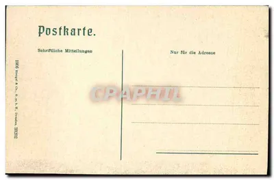 Wilder Freiger visto do Becher-Haus — vista alpina — editor Bisingel & Co. Imprensa Dresden — Verso