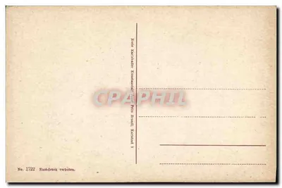 Karlsbad — Hirschensprung — Editor: J. P. Brand, Karlsbad, n° 1722 — Verso