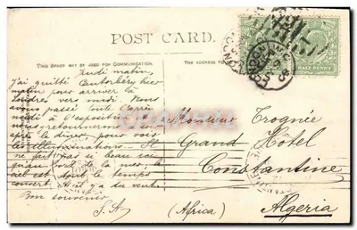 War Office, Londyn — widok budynku i ulicy — wydawca nieznany, n° 87167 — Rewers