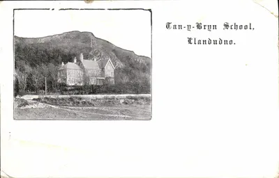 Bilhete postal antigo Tarn und Bryn School Llandudno