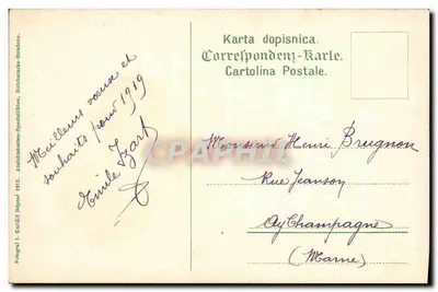 Cavtat — Ragusavecchia — Fotografia de T. Kuljić, 1913 — Verso