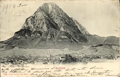 Glarus — wizja szczytu Glarus — Wydawnictwo Photoglob Co. Zürich, nr 735