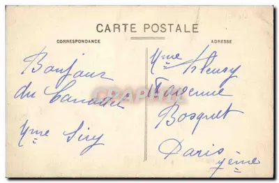 O Grand Hôtel du Canadel — Editor não visível, número de série ilegível — Verso