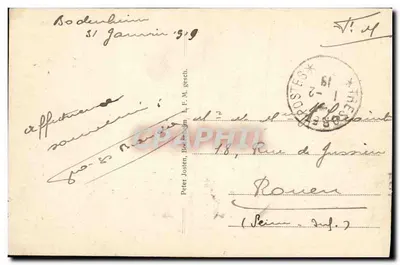 Bodenheim a. Rhein — Haus Kraft — editor desconhecido, número de série não visível — Verso