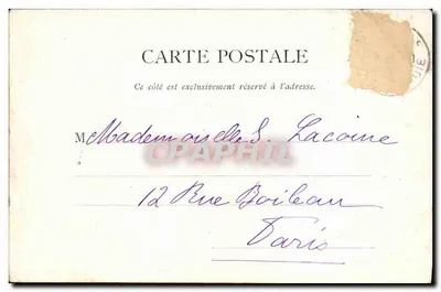 Bilhete postal antigo Saudação de Constantinopla Velho Cerco Mosqueta de Santa Sofia Barcos — Verso