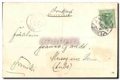 Estatua de Moltke em Colônia — editor Dr. Trenkler Co. n° 3126 — Verso