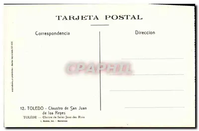 Toledo — Klasztor Świętego Jana Królewskiego — L. Rolein, fot. - Barcelona — Rewers