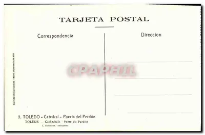 Toledo — Katedra — Brama Odpuszczenia — L. Bolsin fot. - Barcelona — Rewers