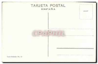 Siviglia. Piazza di Santa Cruz — editore Lujo-Grabado No. 43 — Verso