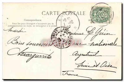 Argel — O Teatro — Editor: Frères Horlogers d'Alger, n° 61 — Verso