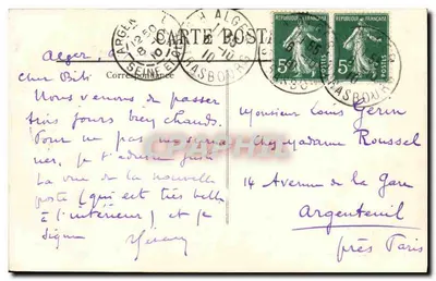 Algier — Nowa poczta — LL. — n°292 — Rewers