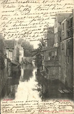 Zutphen — Canal bordé de maisons — Éditeur De Berkel