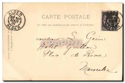 Alger — Notre-Dame d'Afrique — Verlag Henri, Nr. 9 — Rückseite