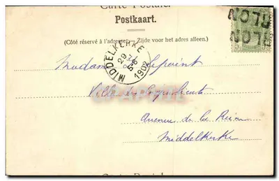 Castelo dos Amerois — Província do Luxemburgo — Neels, Bruxelas, Série 40, No. 112 — Verso