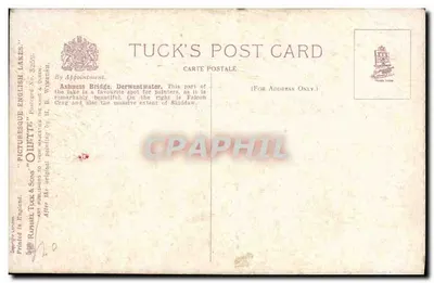 Most Ashness — Derwentwater — Tuck's Post Card nr 3253 — Rewers