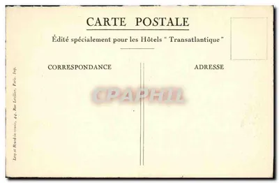 Stara pocztówka Marrakech Galerie des Tombeaux Saadiens — Rewers