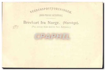 Slettafos, Romsdalen — Wasserfall und Brücke — L. Södahl & Sponland, Nr. 32 — Rückseite