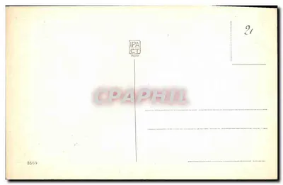 Rzym — Ogród Watykański — widok na dach świątyni Świętego Piotra z palmą — wydawca IPA CT FOTO, nr 3569 — Rewers