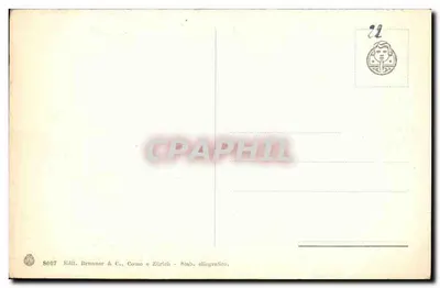 Nápoli - Corso Vittorio Emanuele — vista da rua com vias de trâmio e edifícios inclinados — editor Brunner & C. n° 8087 — Verso