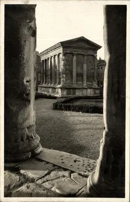 Rzym - Świątynia Fortuny Męskiej — Istituto Fotografico Italiano, nr 80020