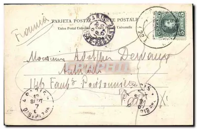 San Sebastián — Pasajes, Camino del Semáforo — J. Latieule, editor — Reverso