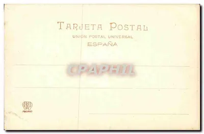 Málaga — Widok katedry z Parku — Hauser y Menet, Madryd, nr 1435 — Rewers