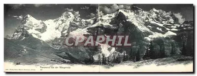 CARTE DOUBLE Panorama da Wengernalp