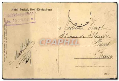 Hoh-Königsburg — zamok na skałach — Hotel Buckel, Hoh-Königsburg — Rewers