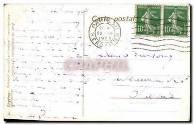 Tereny narciarskie blisko St. Moritz (Grisons) — seria Phytine XXI: Kolej Rhetycka — wydawca Phytine — Rewers