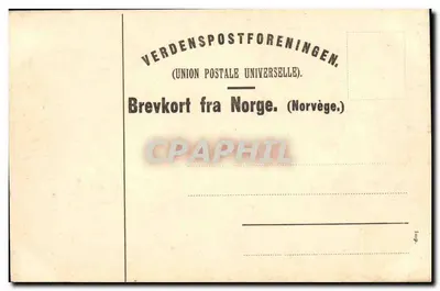 Övre Lerfoss com a usina elétrica, Trondheim — J. & Co. No. 138 — Verso