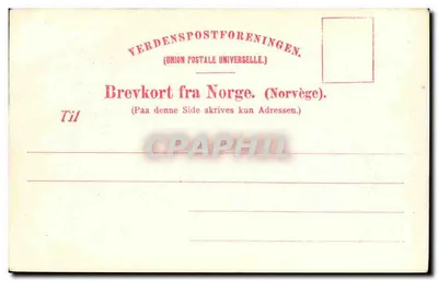 Svulesuer — Noruega — M. & Co. n° 21 — Verso
