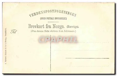 Trondheim — Stiftsgaarden — A. Holbæk Eriksen & Co. wydawca — Rewers