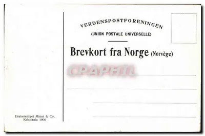 Kroningsreisen. Z Mølmen — Wydawca Eneberettiget Mittet & Co. Kristiania 1906 — Rewers