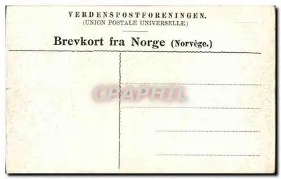 Trondheim. Na drodze powrotnym z koronacji — VERDENSPPOSTFORENINGEN (Union Postale Universelle) — Rewers