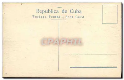 Habana: Paseo del Prado o de Marti — Promenade — República de Cuba — Verso