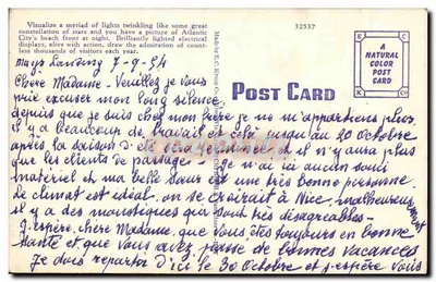 Brzeg plaży w nocy z Shelburne po lewej do Haddon Hall — Atlantic City, N.J. — 85 — Rewers