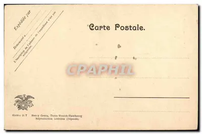 Velho Hôspice de Simplon-Hospiz — Wallis — editor Henry Genta, Turim-Munique-Hamburgo — Verso