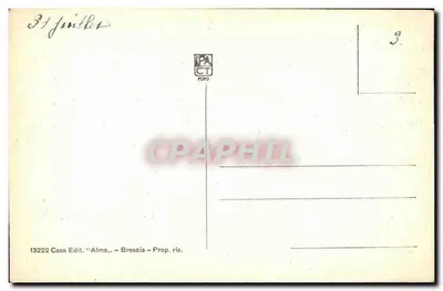 Brescia — Portici Principali — Piazza della Loggia — Wydawnictwo 'Alma' — Rewers