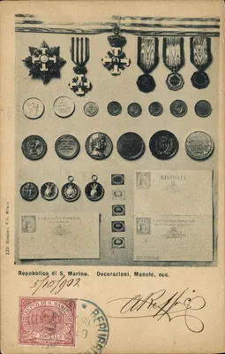 República de San Marino — Decorações, moedas, etc. — Stoppani Fili, Milano, n° 233