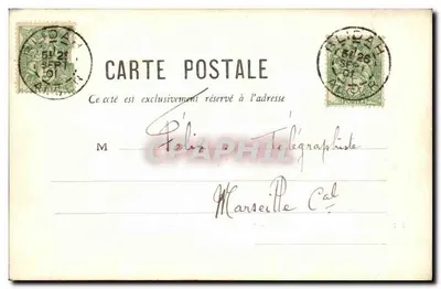Boufarik - O Mercado — editor Geiser Alger, n° 216 — Verso