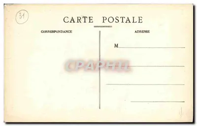 Cartolina d'epoca Vista centrale del Capitolo di Tolosa — Verso