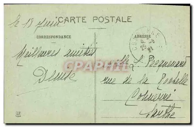 Ax-les-Thermes — Pomnik Najświętszej Maryi Panny zwanego N.D. d'Ax — Fototyp Lardjoe Frères Toulouse — Rewers